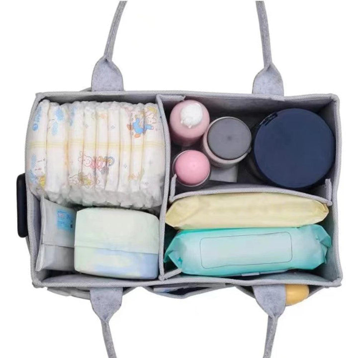 Felt Baby Diaper Storagebag Portable Childcare Felt Diaper Storage Bag Multi-Functional Portable Storage Bag for Mothers 1PC