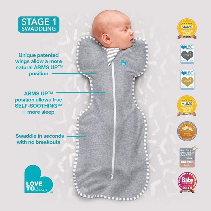 Swaddle, Baby Sleep Sack, Swaddle up Self-Soothing Swaddles for Newborns, Get Longer Sleep, Snug Fit Helps Calm Startle Reflex, Lite 0.2 Tog Sleep Sack, 5-8.5 Lbs, Blue