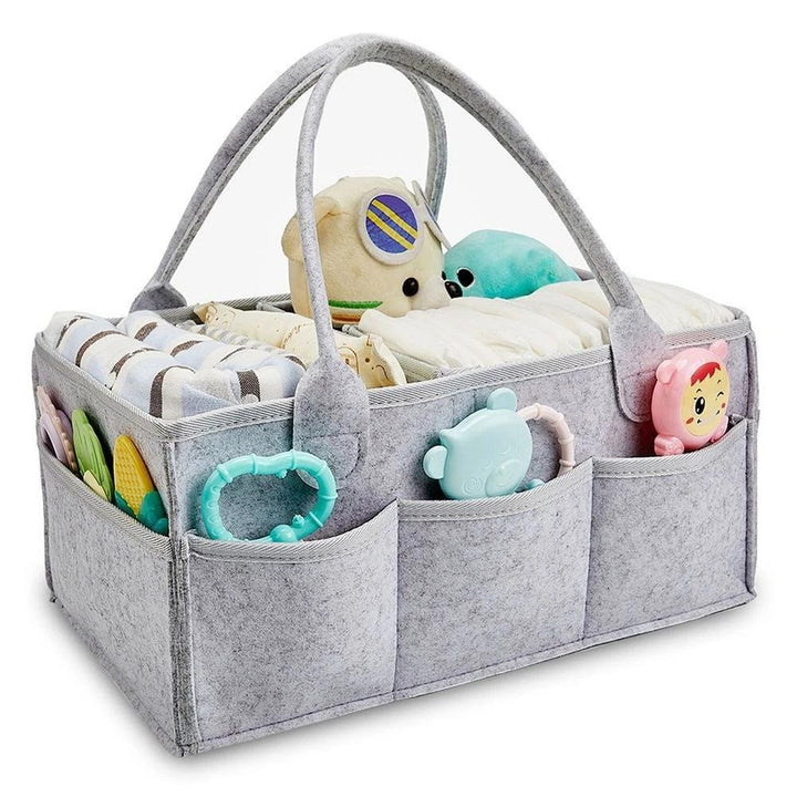 Felt Baby Diaper Storagebag Portable Childcare Felt Diaper Storage Bag Multi-Functional Portable Storage Bag for Mothers 1PC