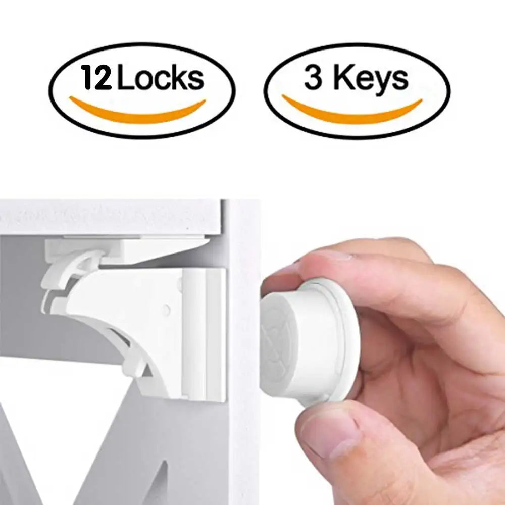 Magnetic Child Lock Children Protection Baby Safety Lock Drawer Latch Cabinet Door Lock Limiter Children Security Locks